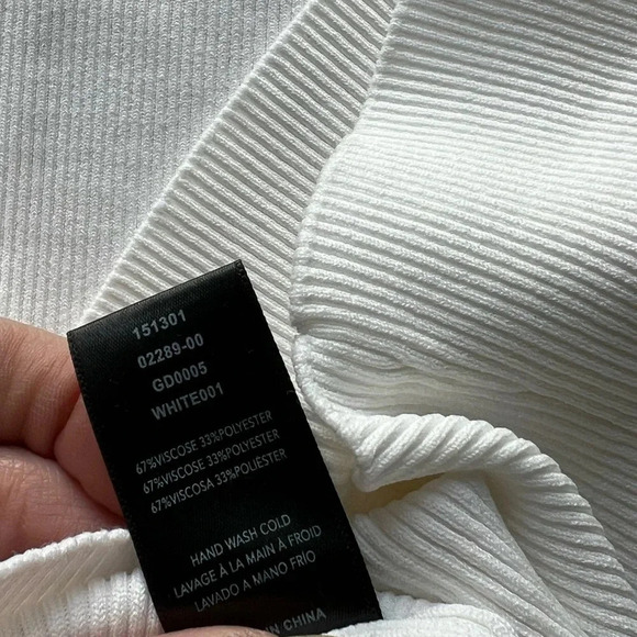 Good American Ribbed Knit Surplice Neck Dress Size 4 - Picture 6 of 7